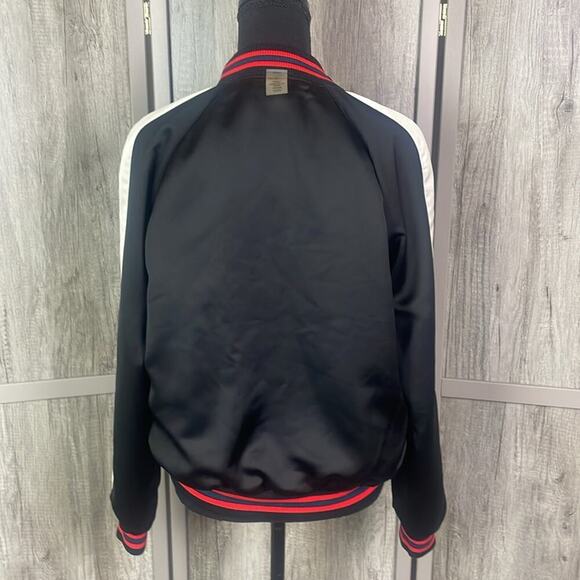 Coach Reversible Ranch Floral Varsity Multicolor Jacket Women's M - Picture 8 of 16